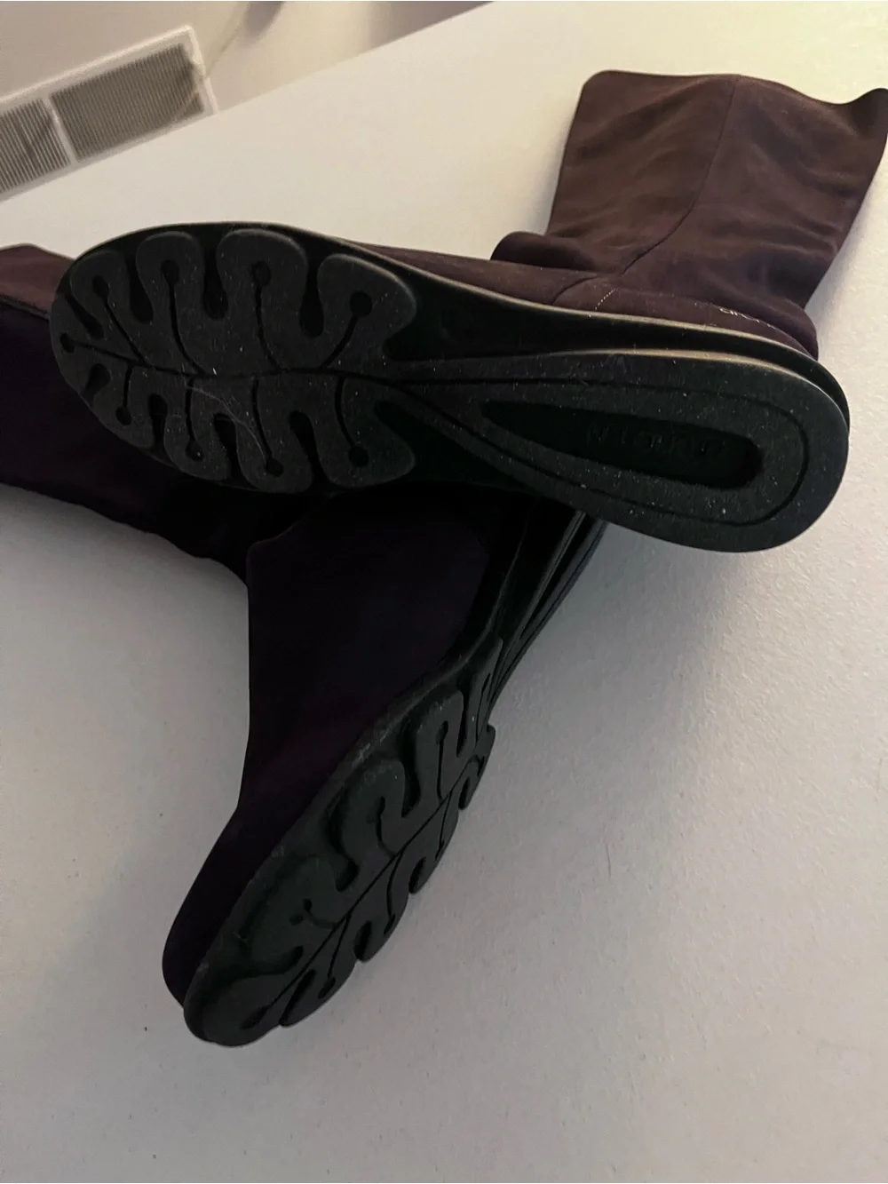 Arche Tall Suede Boots in Plum